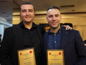 Панов е најдобар кошаркарски судија за 2023, Филиповски го доби признанието за најперспективен на Град Скопје (ФОТО)