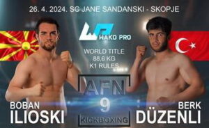 Кик-бокс спектакл во Скопје: Бобан Илиоски ќе се бори за титулата професионален светски шампион!